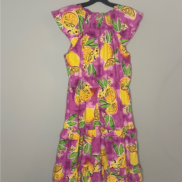 Donna Morgan Purple Dress with Lemon Print | size 8 | - Picture 5 of 9